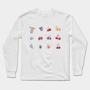 Cute berries sketches Long Sleeve T-Shirt